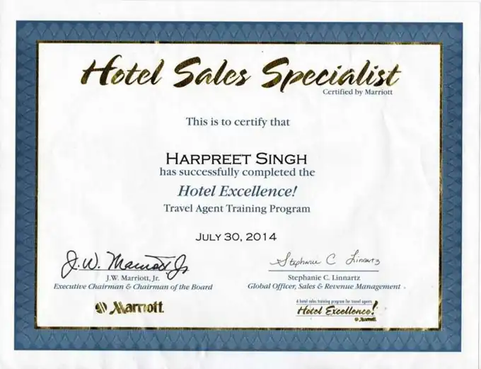 Marriott Hotel Sales Specialist
